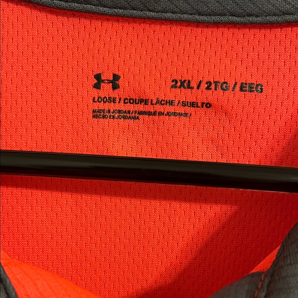 Under Armour Men's Bright Red Polo Shirt - Picture 4 of 8